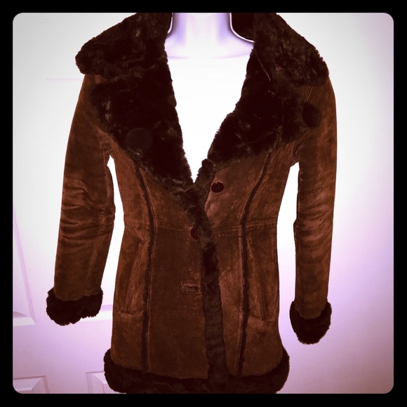 Steve Madden Jackets & Blazers - Steve Madden Chocolate brown shearling coat (XS).